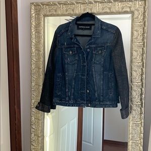 Express Denim Metallic Jacket